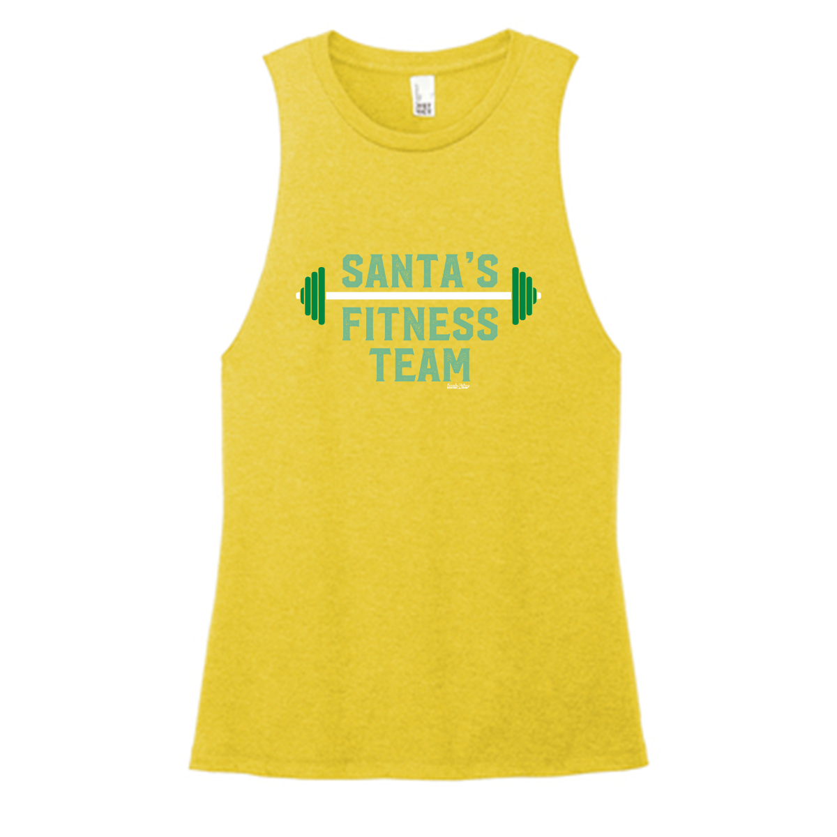 Santa's Fitness Team Color Muscle Tank