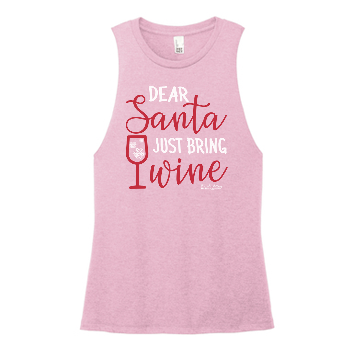 Santa Wine Color Muscle Tank