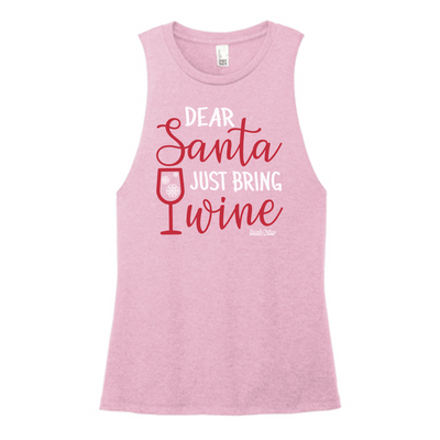 Santa Wine Color Muscle Tank