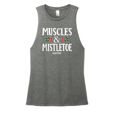 Muscles and Mistletoe Color Muscle Tank