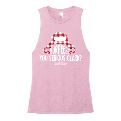 Burpees Clark Color Muscle Tank