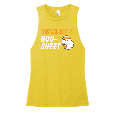 Boo-Sheet Color Muscle Tank
