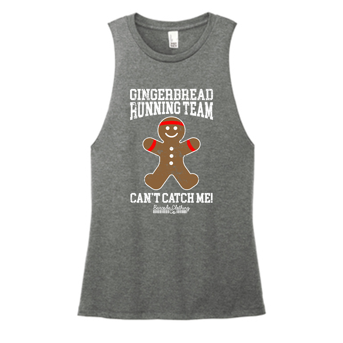 Gingerbread Running Team Color Muscle Tank