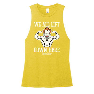 We All Lift Down Here Color Muscle Tank