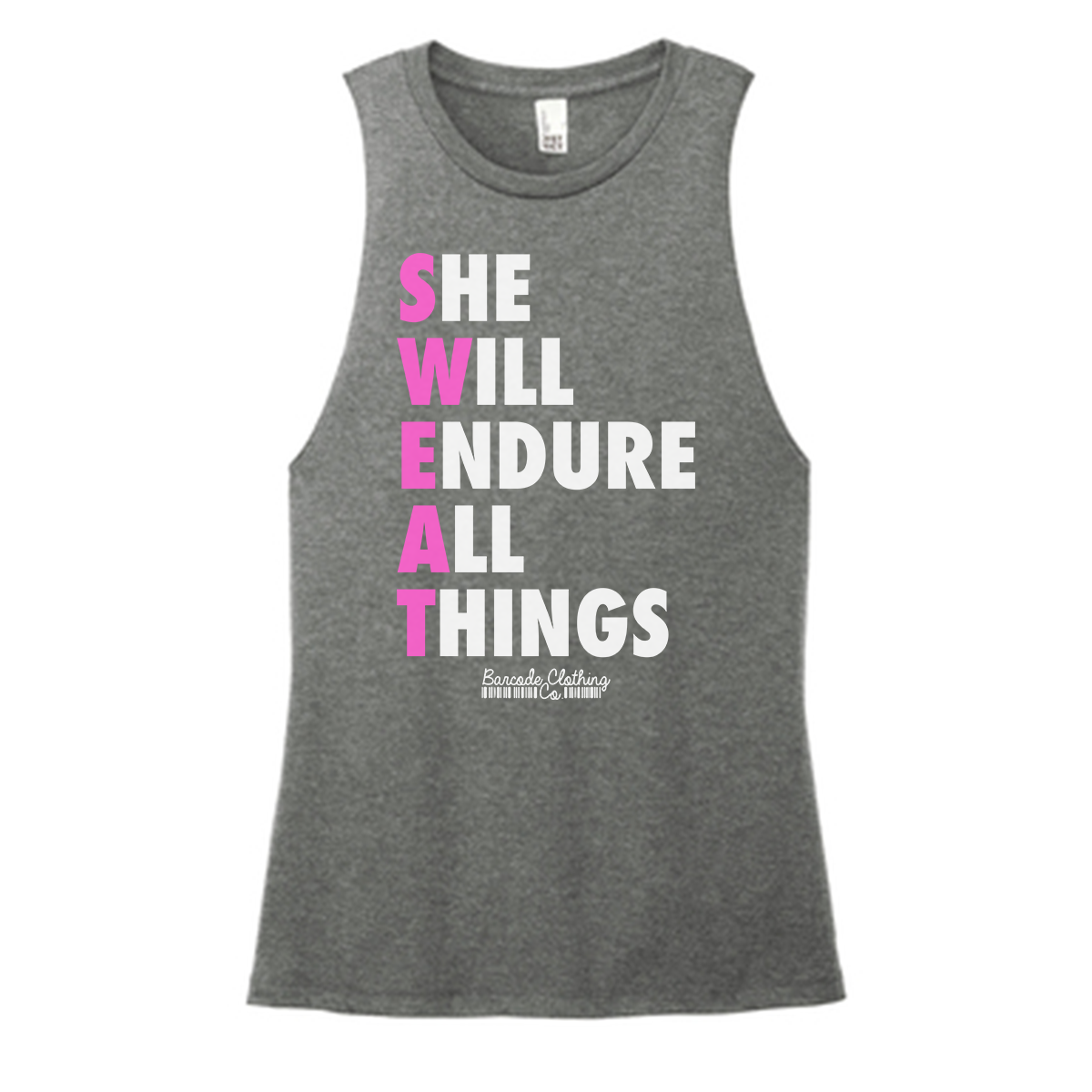 She Will Endure All Things Color Muscle Tank