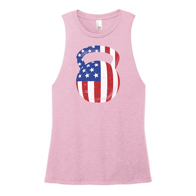 Kettlebell Flag Color Muscle Tank