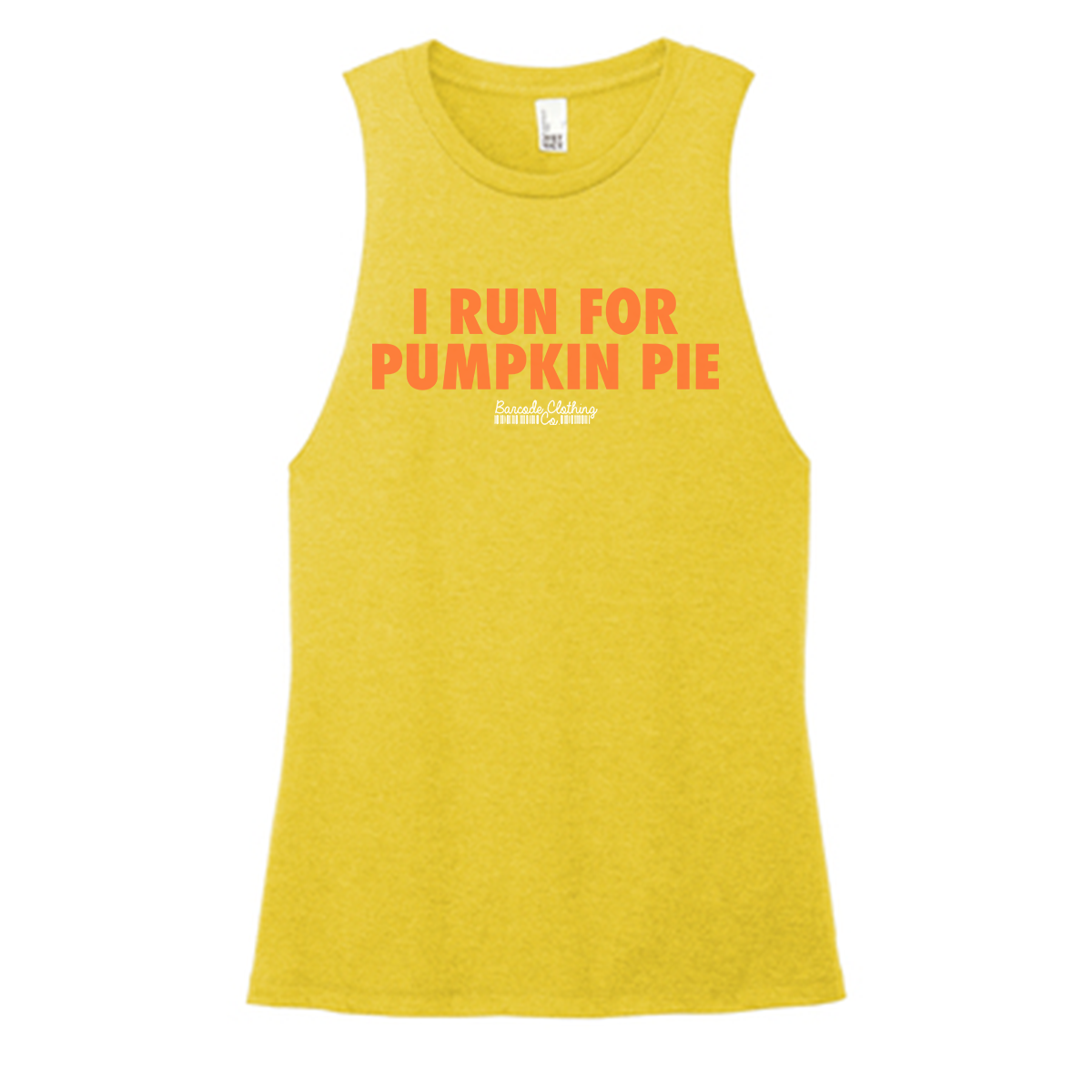 I Run For Pumpkin Pie Color Muscle Tank