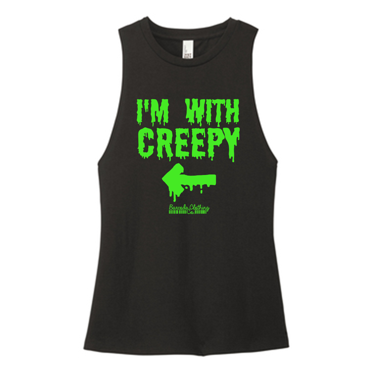 I'm With Creepy Color Muscle Tank