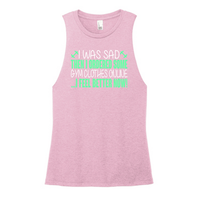I Was Sad Color Muscle Tank