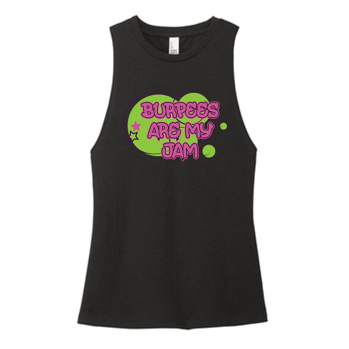 Burpees Are My Jam Color Muscle Tank