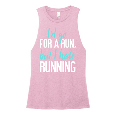 Go For A Run Color Muscle Tank