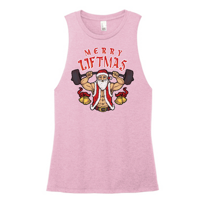 Merry Liftmas Color Muscle Tank