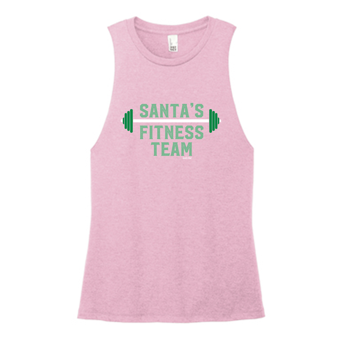Santa's Fitness Team Color Muscle Tank