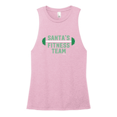 Santa's Fitness Team Color Muscle Tank