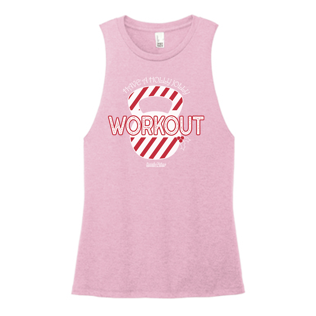Holly Jolly Workout Color Muscle Tank