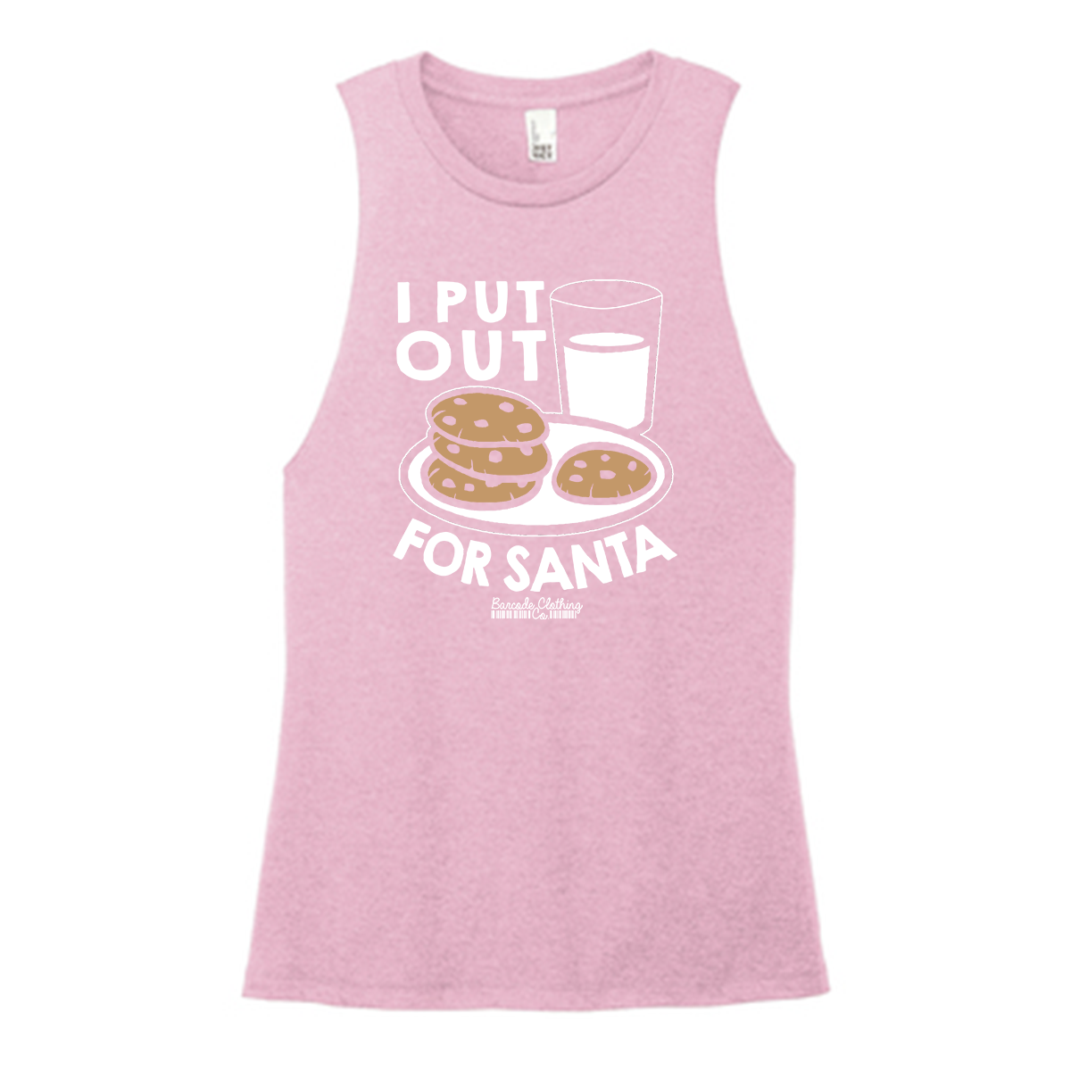I Put Out For Santa Color Muscle Tank
