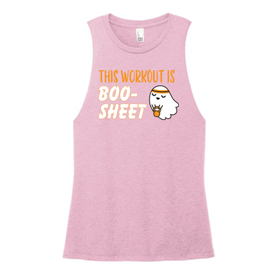 Boo-Sheet Color Muscle Tank