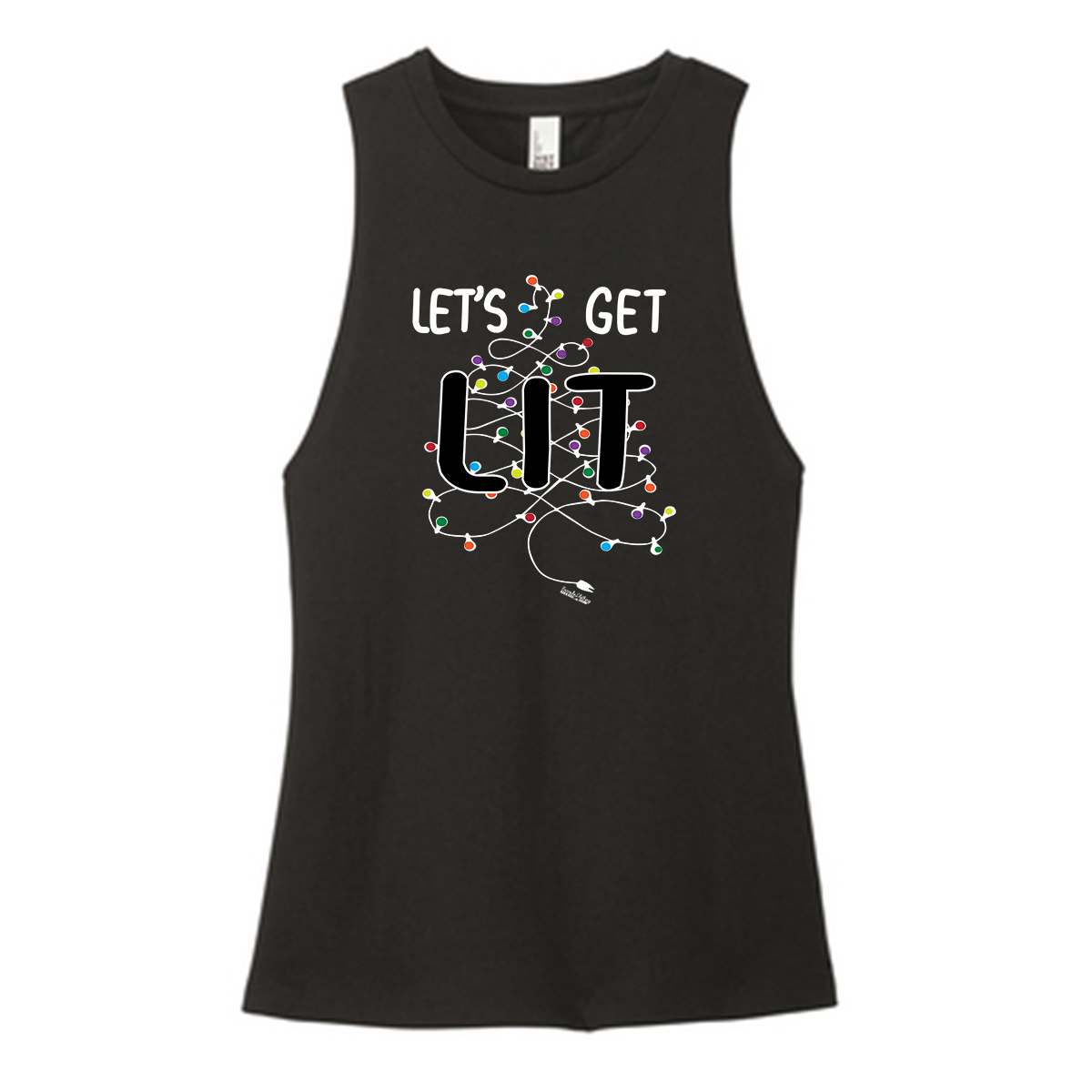 Let's Get Lit Color Muscle Tank