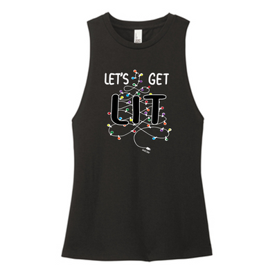 Let's Get Lit Color Muscle Tank
