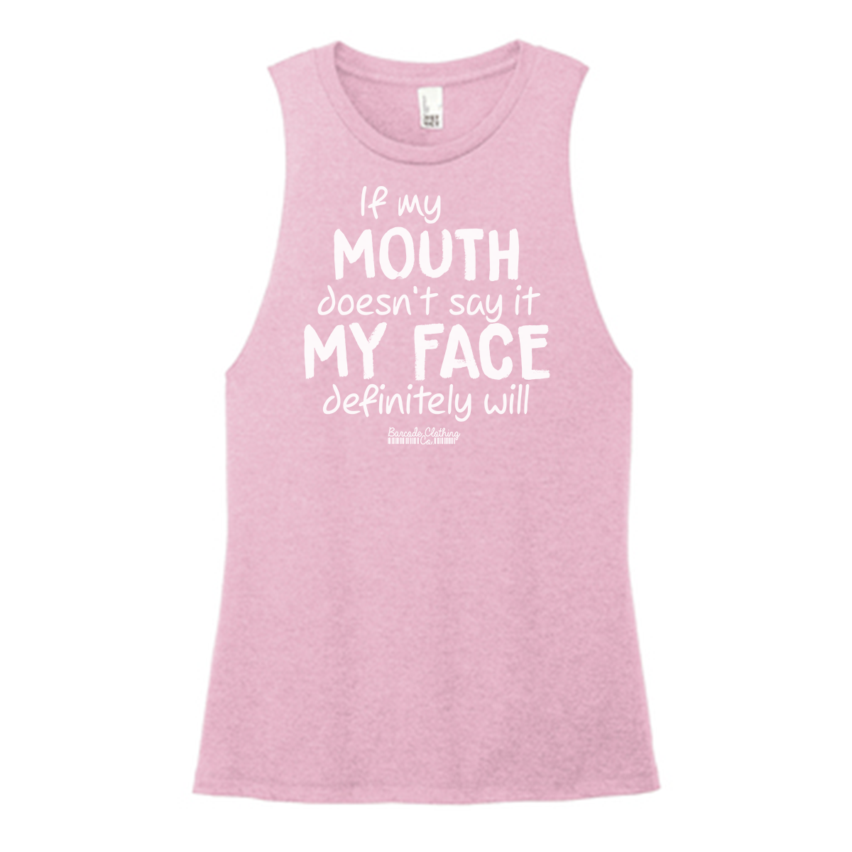 If My Mouth Color Muscle Tank