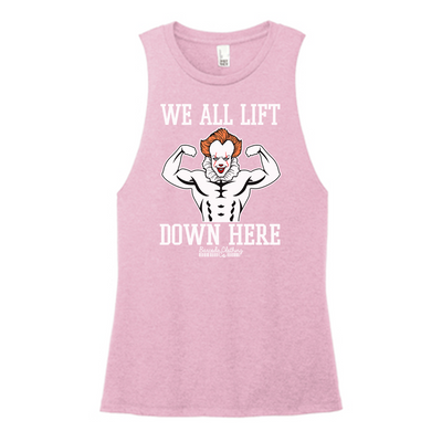 We All Lift Down Here Color Muscle Tank