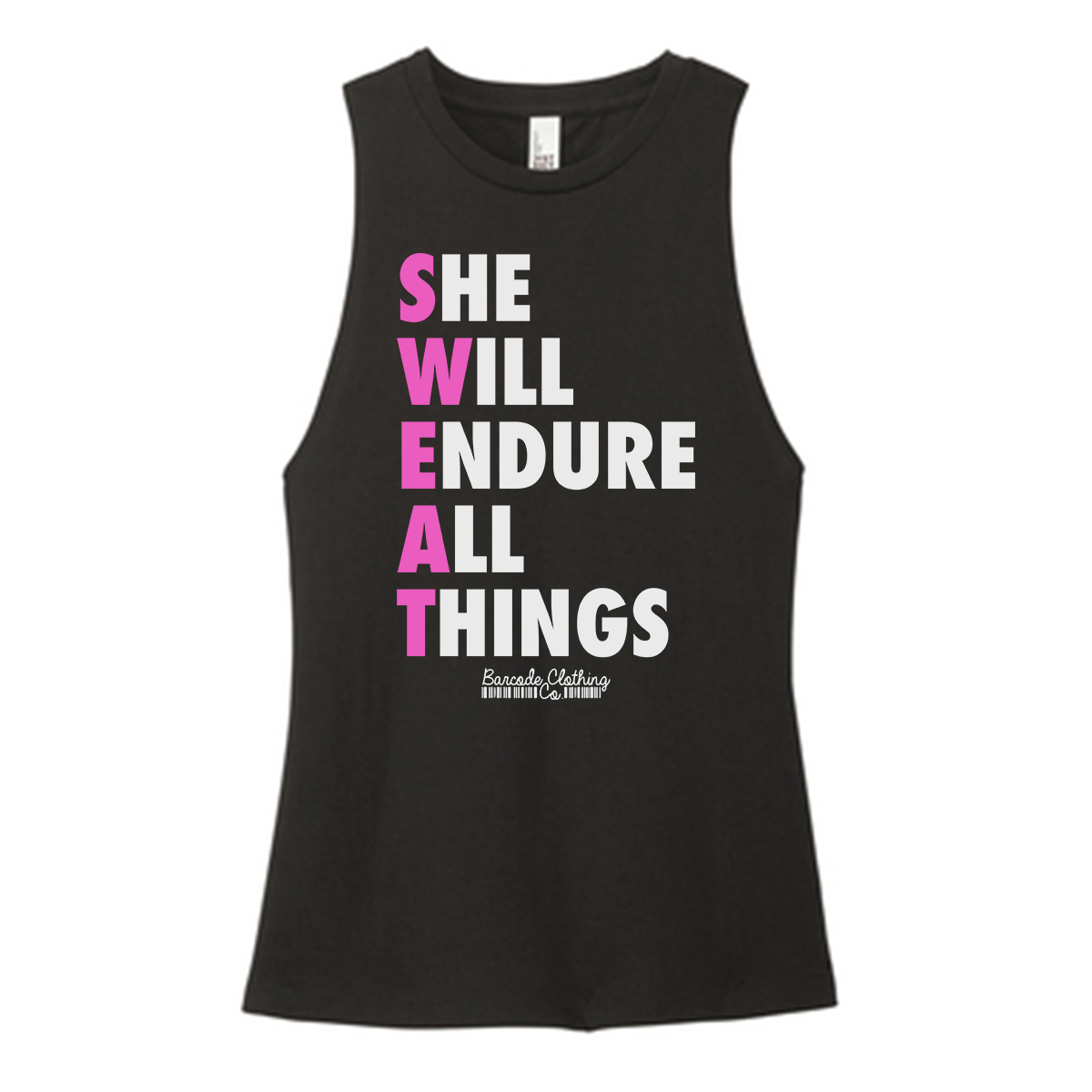 She Will Endure All Things Color Muscle Tank