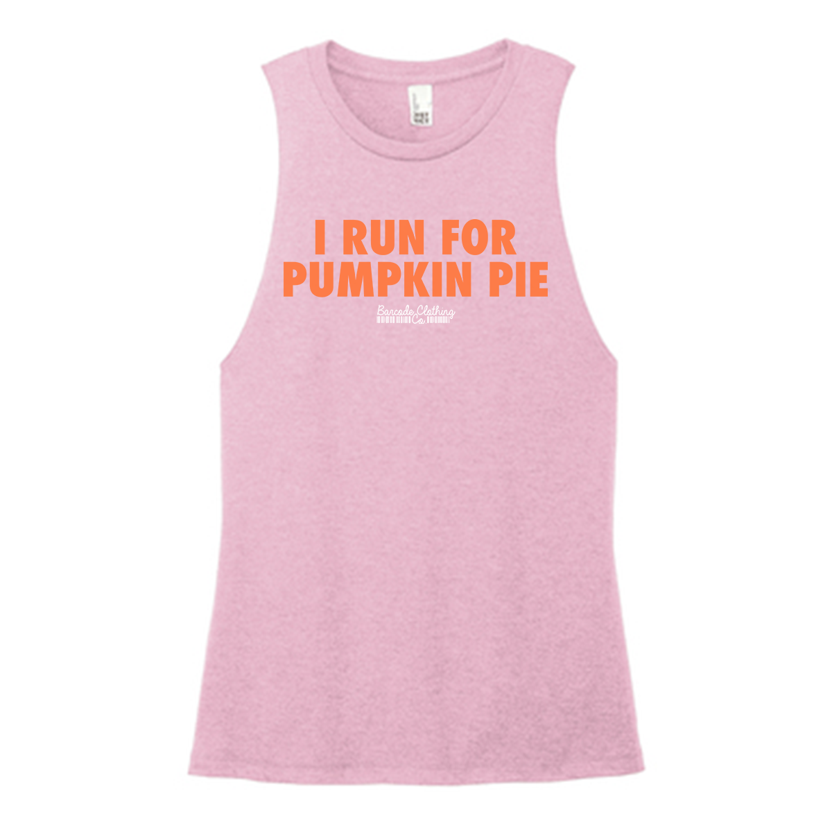 I Run For Pumpkin Pie Color Muscle Tank