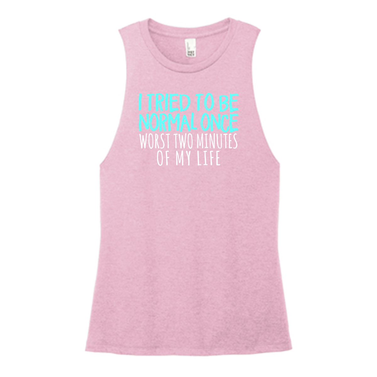 I Tried To Be Normal Color Muscle Tank