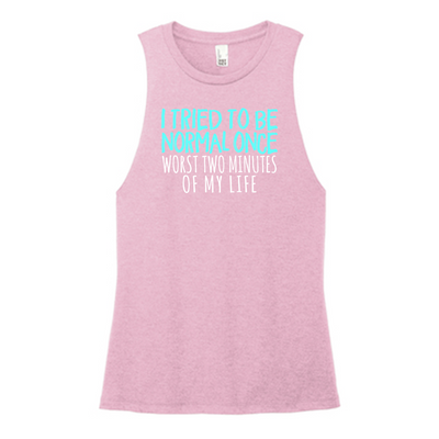 I Tried To Be Normal Color Muscle Tank
