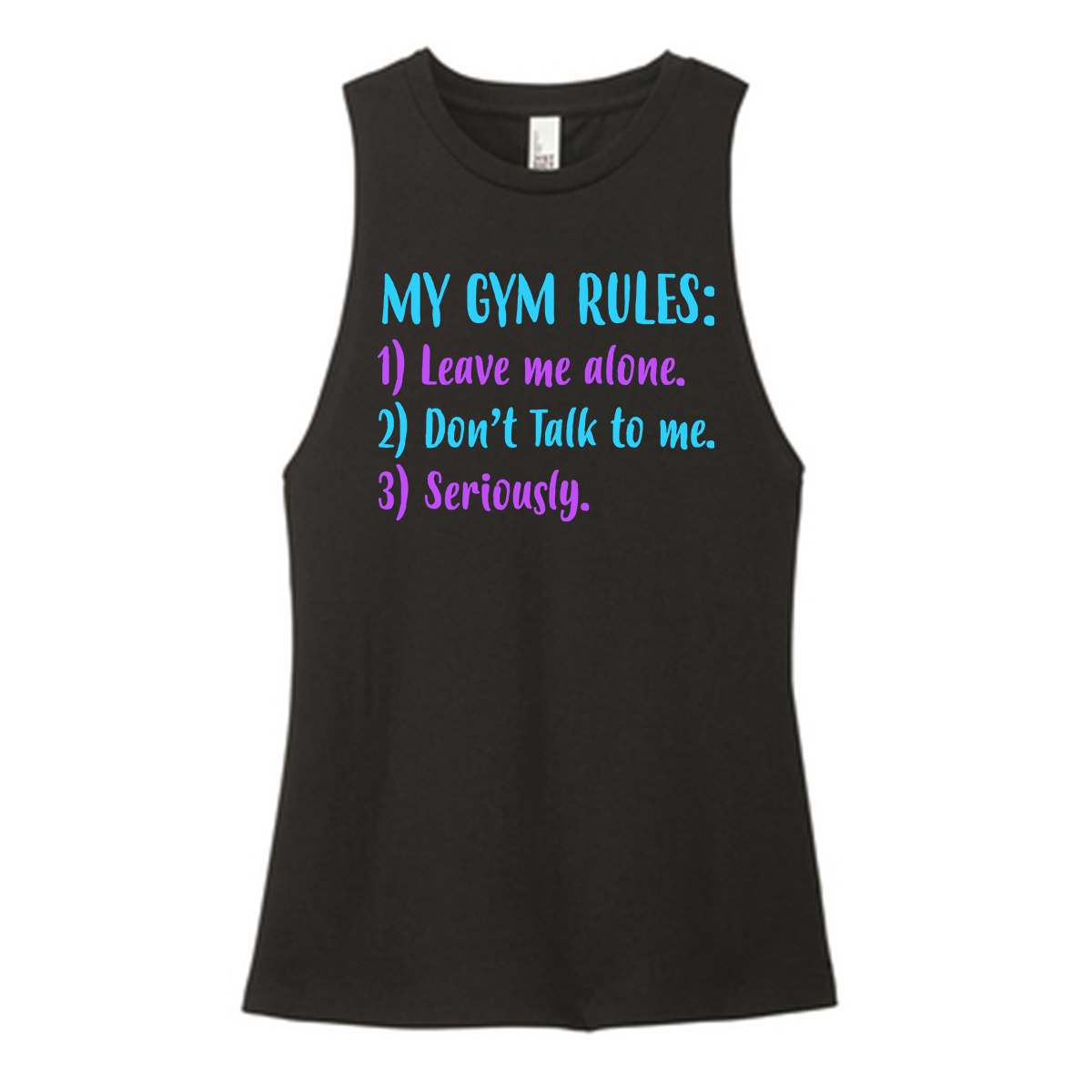 Gym Rules Color Muscle Tank