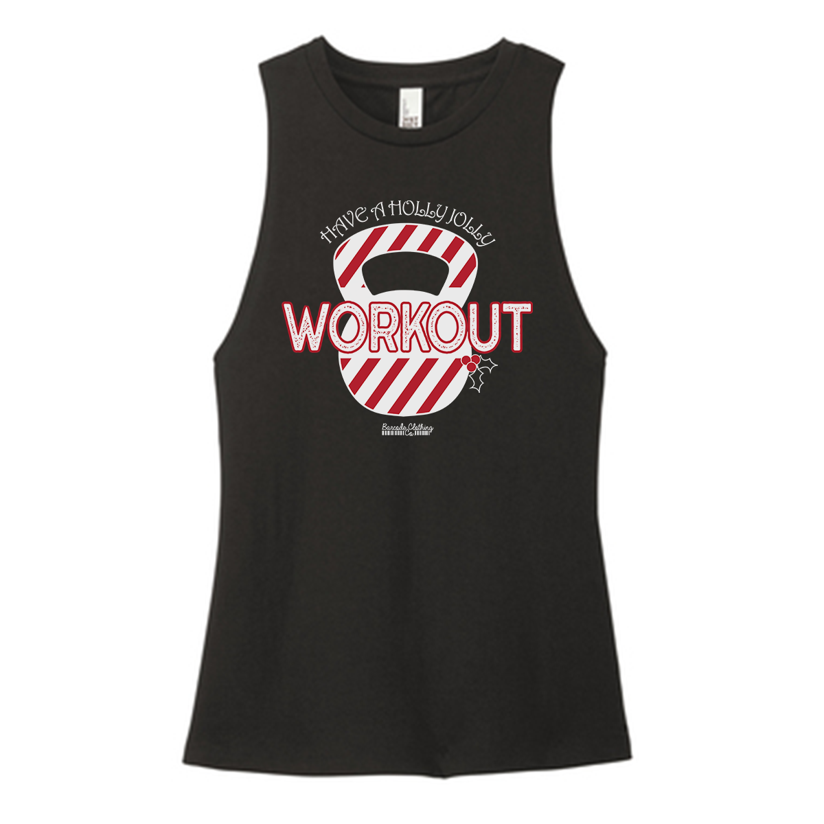 Holly Jolly Workout Color Muscle Tank