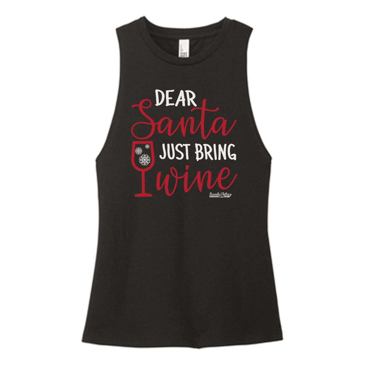 Santa Wine Color Muscle Tank