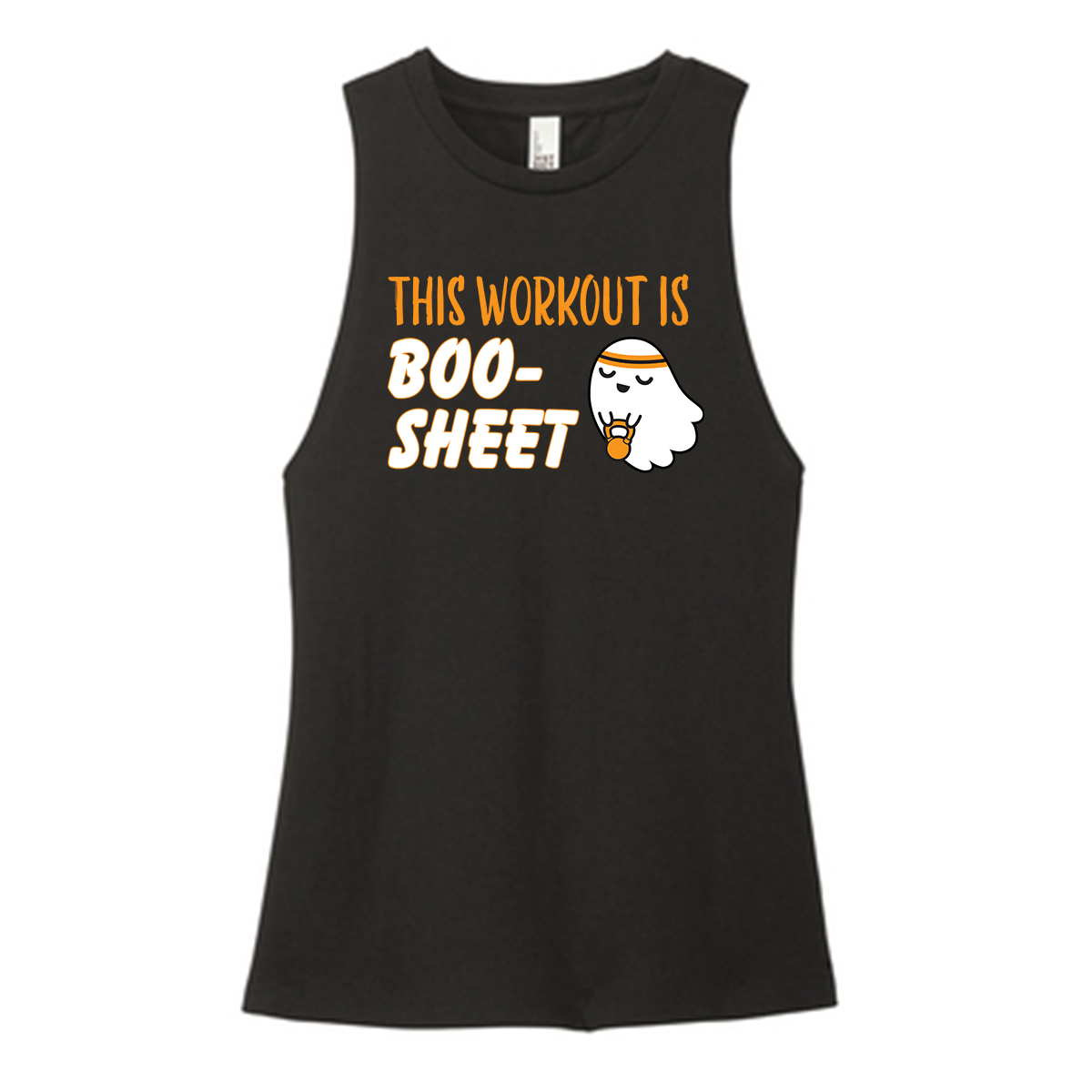 Boo-Sheet Color Muscle Tank