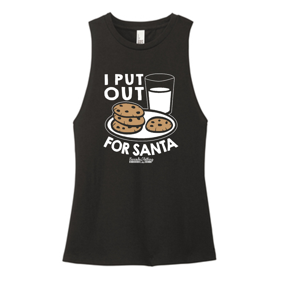 I Put Out For Santa Color Muscle Tank