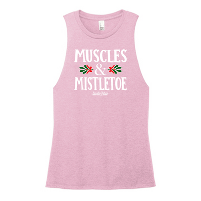 Muscles and Mistletoe Color Muscle Tank