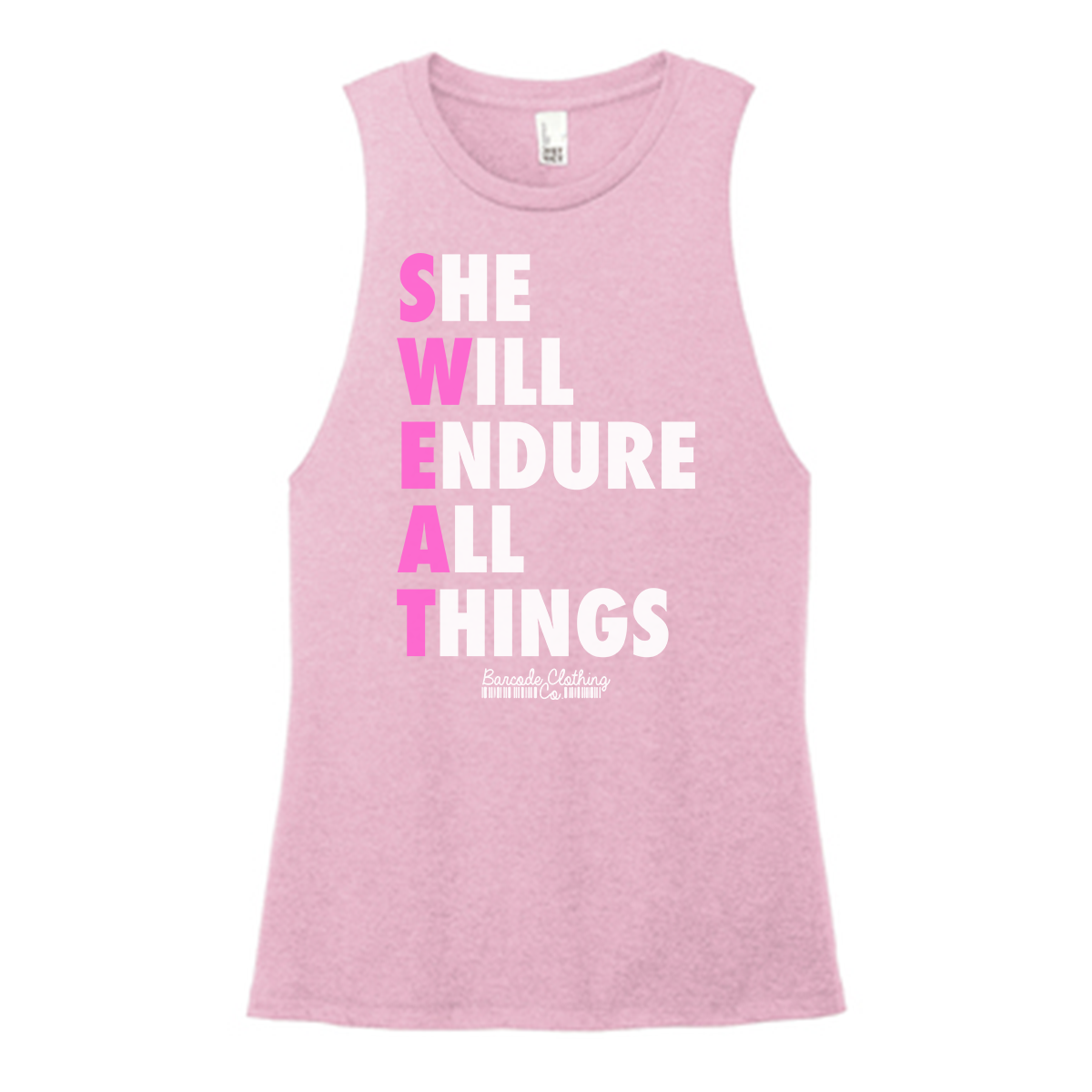 She Will Endure All Things Color Muscle Tank