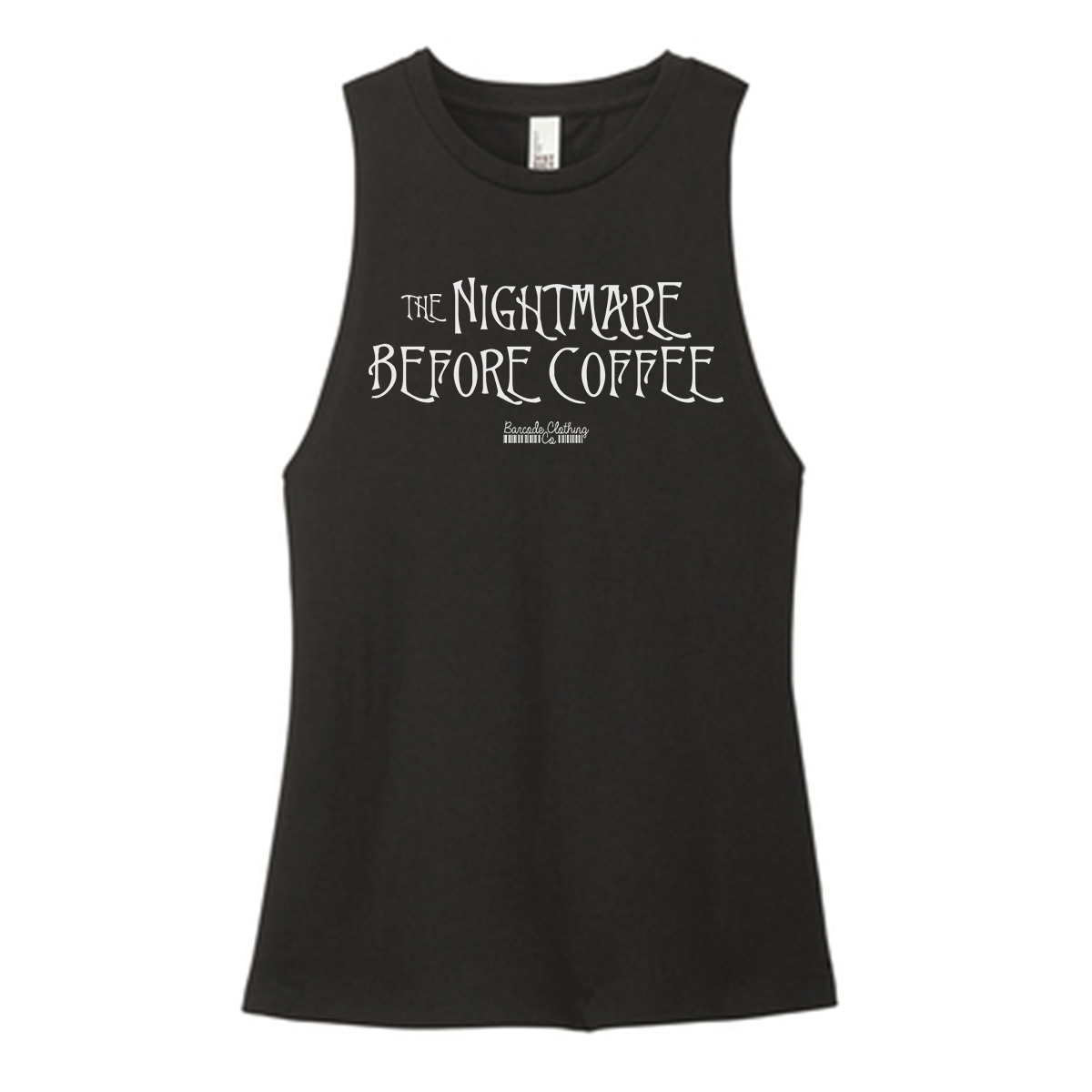 Nightmare Before Coffee Color Muscle Tank