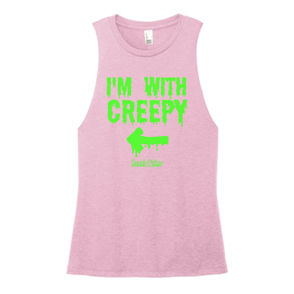 I'm With Creepy Color Muscle Tank