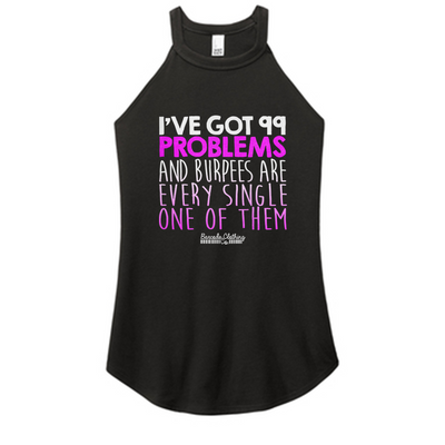 99 Problems Burpees Color Rocker Tank – Barcode Clothing Co