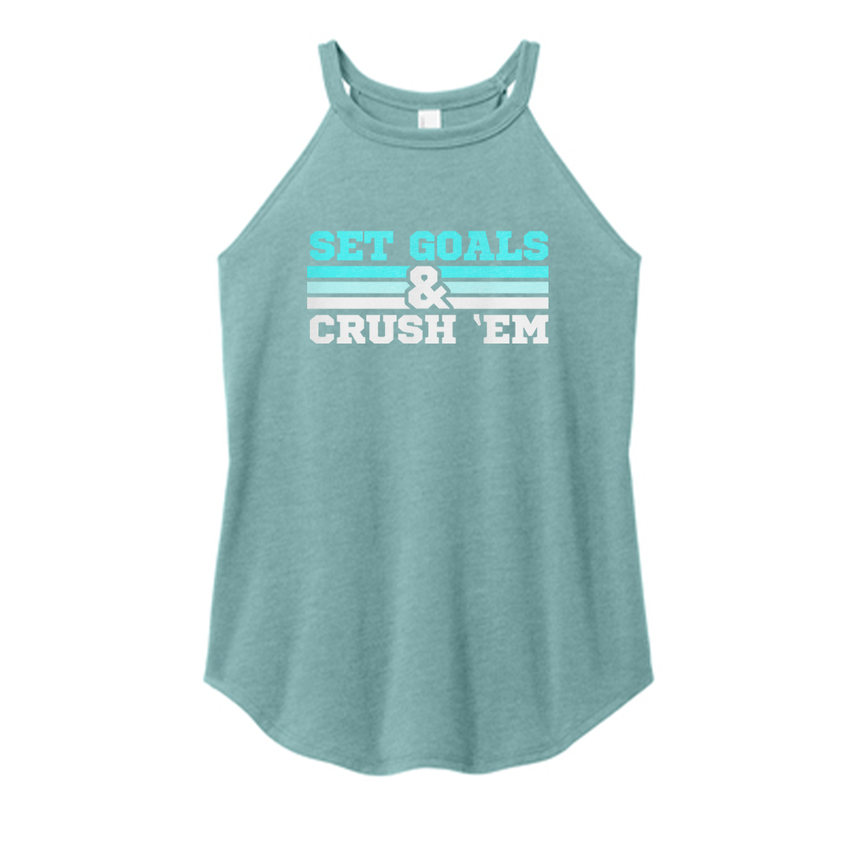 Set Goals Crush 'Em Color Rocker Tank