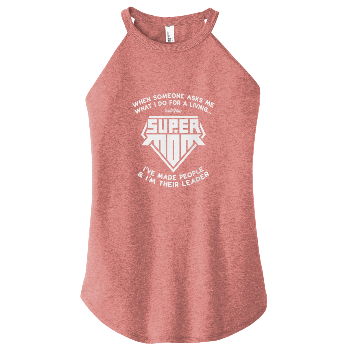 Super Mom Color Rocker Tank