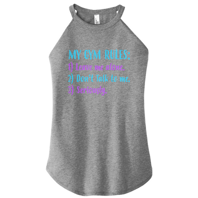 Gym Rules Color Rocker Tank