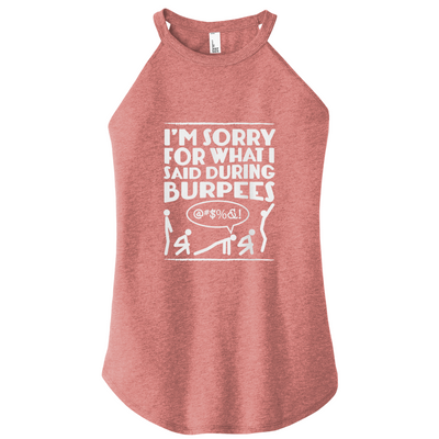 Sorry Burpees Color Rocker Tank