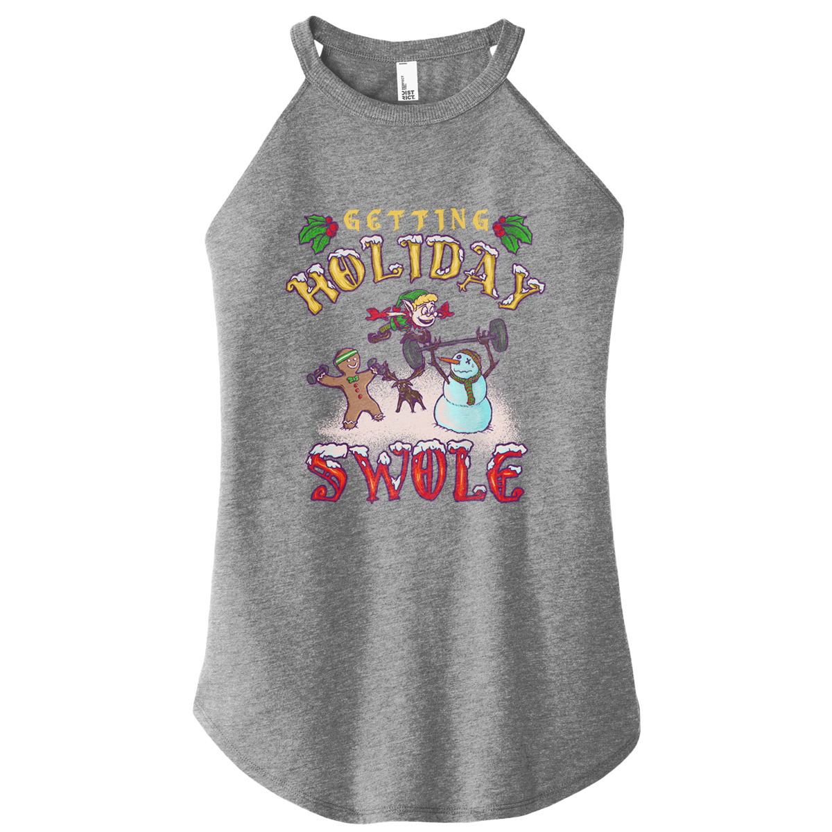 Holiday Swole Color Rocker Tank