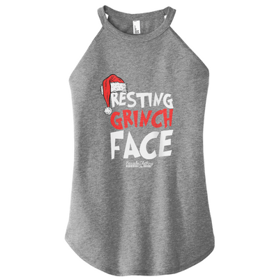 Resting Grinch Face Color Rocker Tank