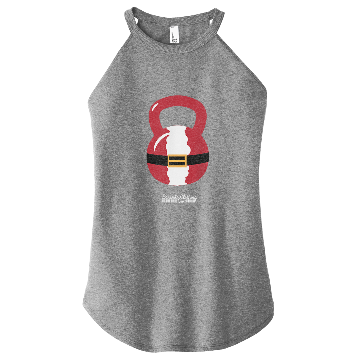 Santa Kettlebell Color Rocker Tank