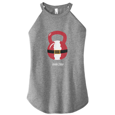 Santa Kettlebell Color Rocker Tank