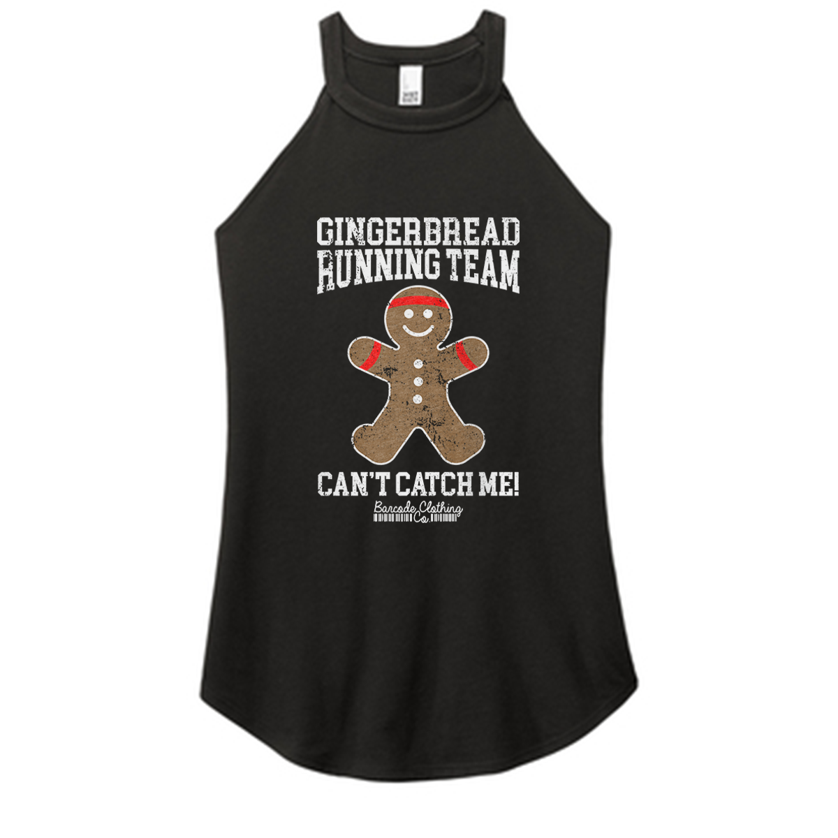 Gingerbread Running Team Color Rocker Tank