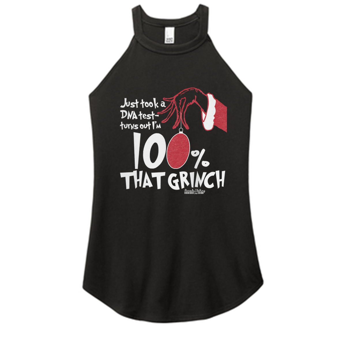 100% That Grinch Color Rocker Tank