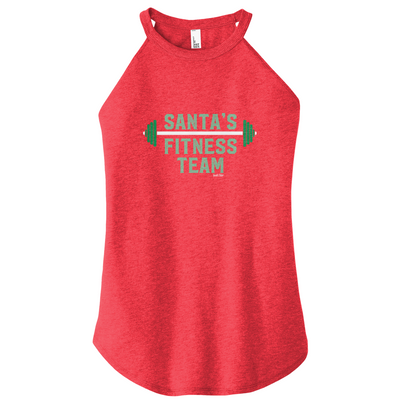 Santa's Fitness Team Color Rocker Tank